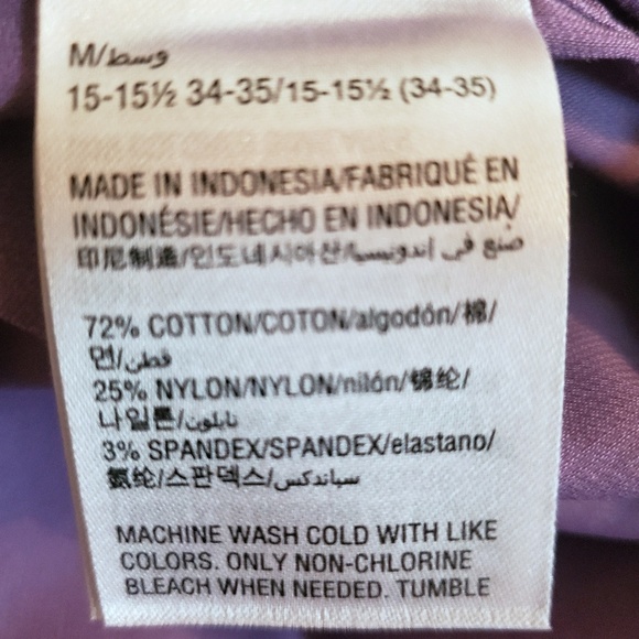 💯 Alfani Long Sleeve Eggplant Shirt - Picture 6 of 11